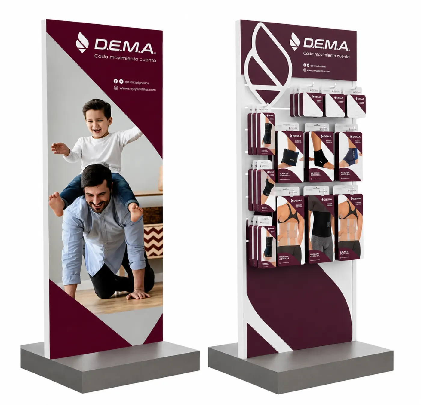 Exhibidor DEMA en punto de venta 2
